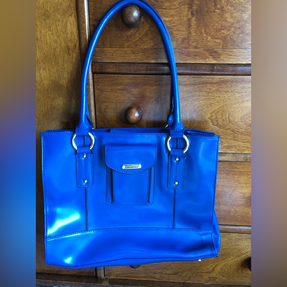 Vintage Naturalizer Electric Blue Tote Bag